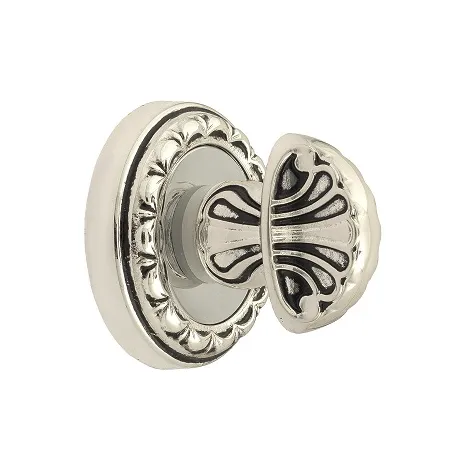 Фиксатор поворотный на круглом основании Venezia WC-4 D2 натуральное серебро + черный