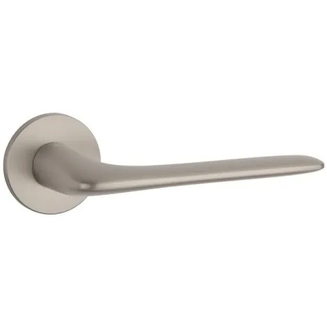 Дверная ручка на круглом основании APRILE VIOLA R 5S SNM матовый никель