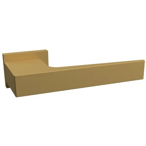 Дверная ручка на прямоугольном основании Fratelli Cattini \"YOLA\" 6-KD золото крайола