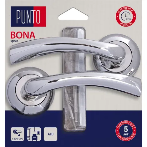 Ручка раздельная на круглом основании Punto LM/A R.TL54.BONA/HD CP-8 хром