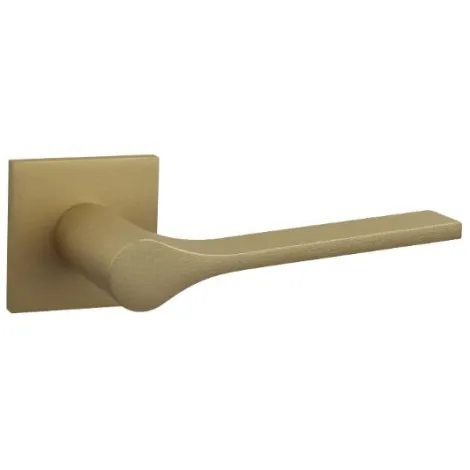 Дверная ручка на квадратном основании London 1300/213 F02O матовая латунь