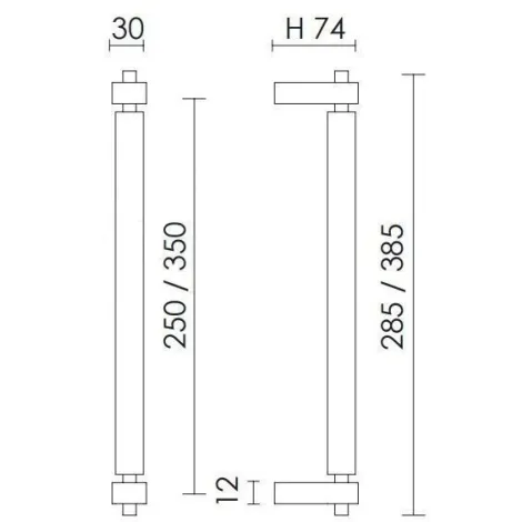 Дверная ручка-скоба Pasini Techno Grip 4070 OLV латунь