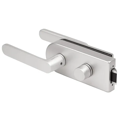 Комплект: замок + ручка для стеклянной двери Armadillo Space.GL.LWC AL алюминий