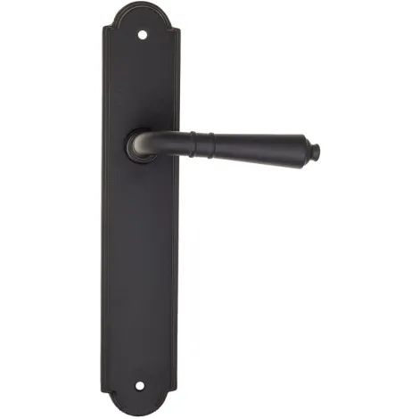 Дверная ручка на планке Fratelli Cattini \"TOSCANA\" PL257-NM матовый черный