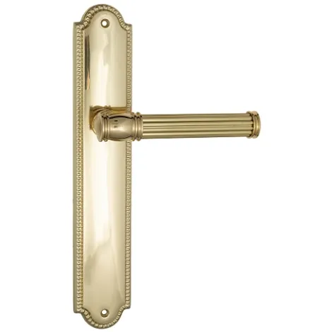 Дверная ручка Venezia \"IMPERO\" на планке PL98 полированная латунь