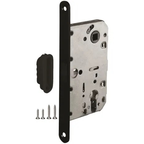 Корпус врезного замка с защелкой Ajax MAGNLN85-50 BL черный