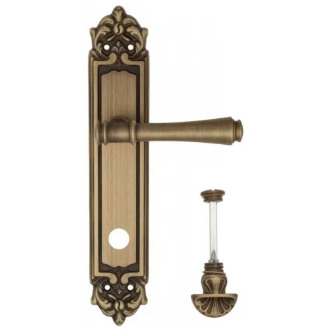 Дверная ручка Venezia \"CALLISTO\" WC-4 на планке PL96 матовая бронза