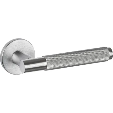 Дверная ручка на круглом основании Fimet Marion 1444/208 F05 матовый хром