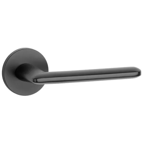 Дверная ручка на круглом основании STILE AVA R BLACK черный