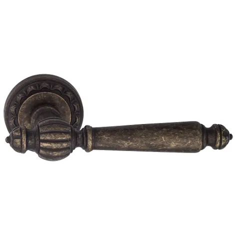 Дверная ручка на круглом основании Venezia \"PELLESTRINA\" D2 античная бронза
