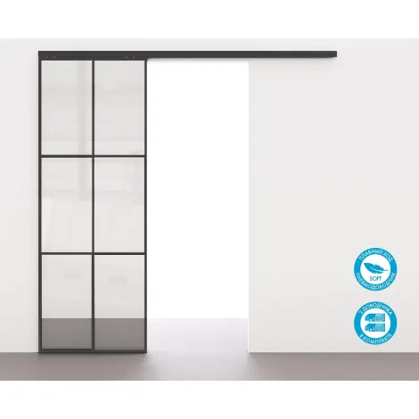 Комплект для раздвижных профильных дверей Armadillo SLD.Comfort-PRO.SET2.PROF soft close/80