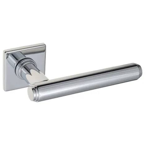 Дверная ручка на квадратном основании Venezia \"Exa\" FSS полированный хром