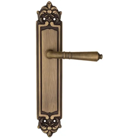 Дверная ручка на планке Fratelli Cattini \"TOSCANA\" PL96-BY матовая бронза