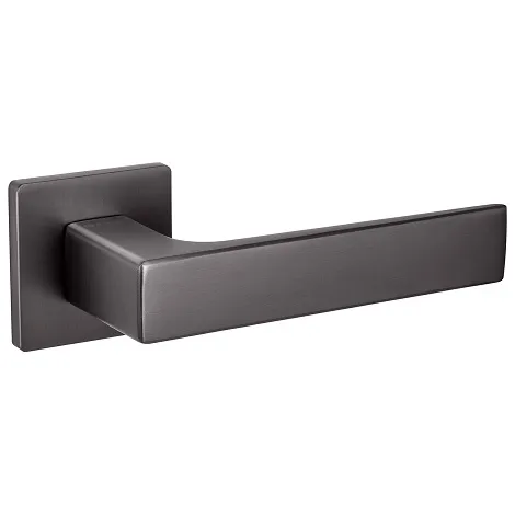 Дверная ручка на квадратном основании Fuaro K.SL52.REDLINE (RED LINE SL) GR-23 графит