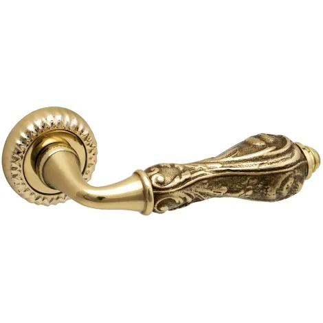 Дверная ручка на круглой розетке д.51 мм Sicma San Marco 168.OL.18 полированная латунь