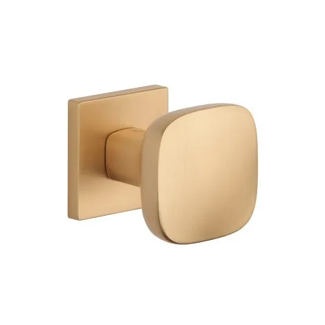 Дверная ручка двусторонняя на квадратном основании APRILE QUERCA Q KG матовое золото
