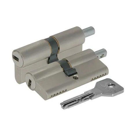 Цилиндровый механизм Cisa (Чиза) под вертушку ASIX OE302-89.12 (110 мм/55+10+45), НИКЕЛЬ