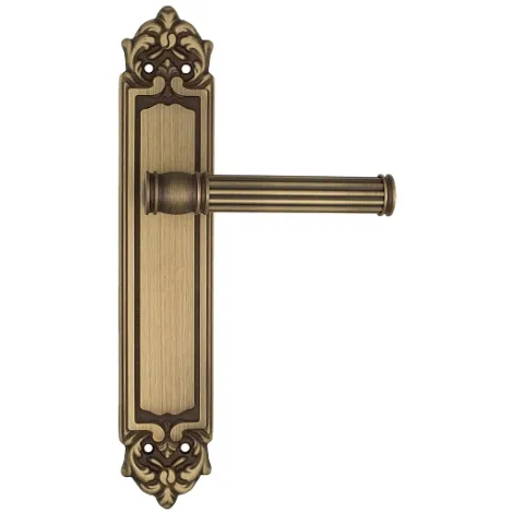 Дверная ручка Venezia \"IMPERO\" на планке PL96 матовая бронза