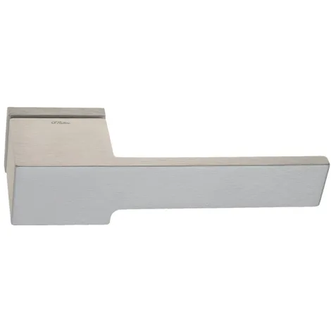 Дверная ручка на прямоугольном основании Fratelli Cattini \"OZO\" 6-CS матовый хром