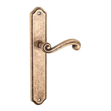 Дверная ручка Tupai на планке 704 S-46 античное золото