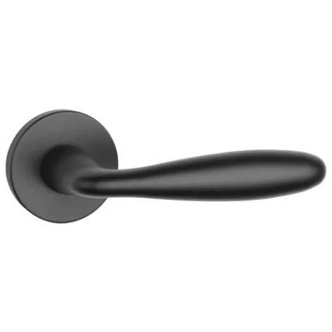 Дверная ручка на круглом основании APRILE VERBENA R 7S BLACK черный