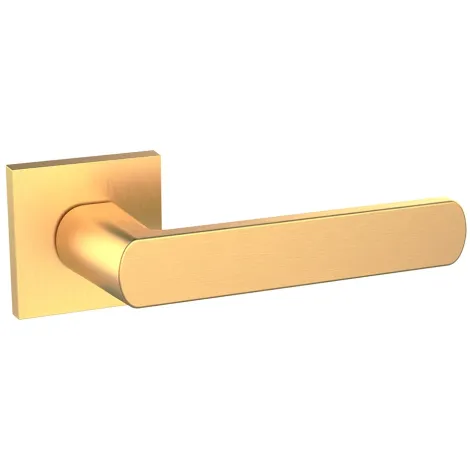Дверная ручка на квадратном основании Ajax K.JS51.NANO (NANO JS) SSG-39 сатинированное золото