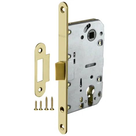 Замок межкомнатный Fuaro под цилиндр PLASTIC P85C-50 SG матовое золото