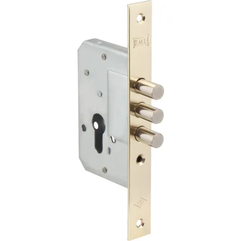 Корпус замка врезного цилиндрового Kale Kilit 189/3M (45 mm) w/b латунь