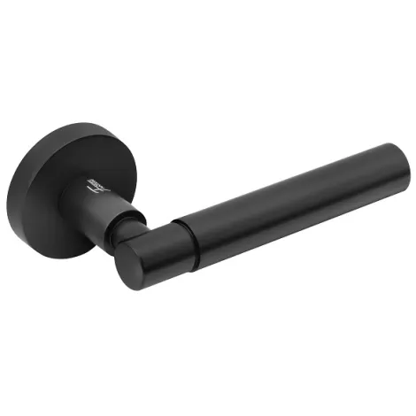 Дверная ручка на круглом основании FANTOM \"Аделина\" MB черный