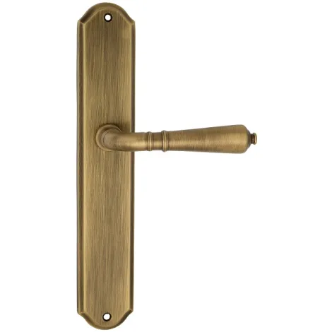 Дверная ручка Venezia \"VIGNOLE\" на планке PL02 матовая бронза