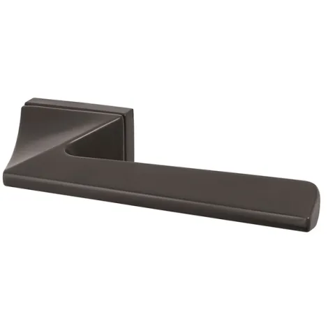 Дверная ручка на квадратном основании Armadillo IRON UCS BPVD-77 Вороненый никель