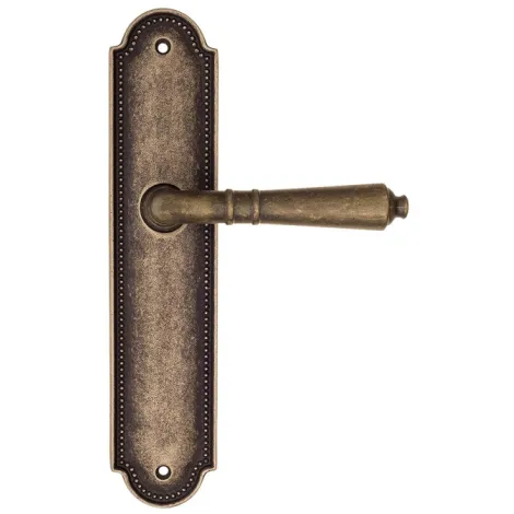 Дверная ручка на планке Fratelli Cattini \"TOSCANA\" PL248-BA античная бронза