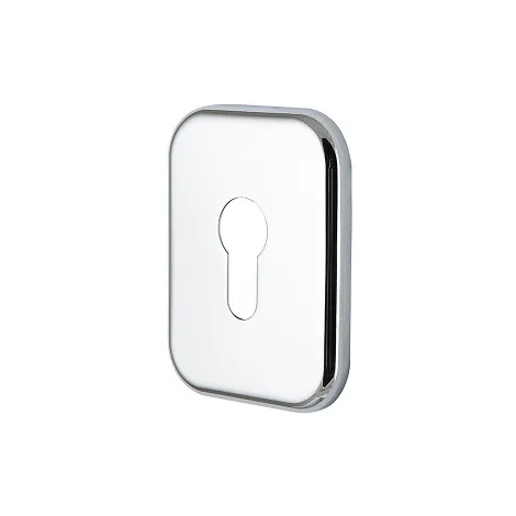 Декоративная квадратная накладка Armadillo на цилиндр ET-DEC SQ (ATC Protector 1) CP-8 хром