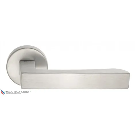 Дверная ручка на круглом основании Fratelli Cattini \"HAMMER\" 7-CS матовый хром