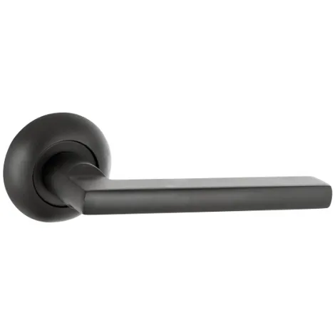 Дверная ручка на круглом основании Punto R.ZR54.AXIS (AXIS ZR) BL-24 черный