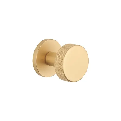 Дверная ручка на круглом основании Aprile Tuja R 7S KG матовое золото