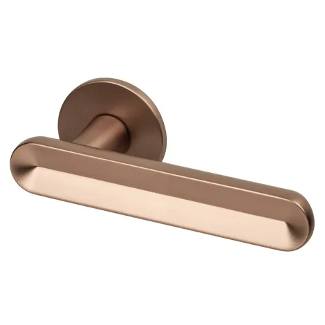 Дверная ручка на круглом основании Armadillo R.YM.FRAPPE AC-9 медь