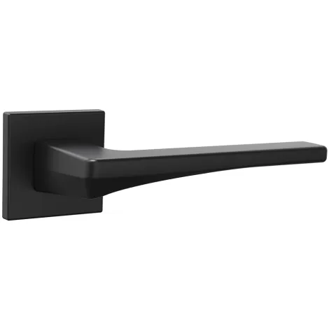 Дверная ручка на квадратном основании Punto K.ARC.Q52.ELEN BL-24 черный