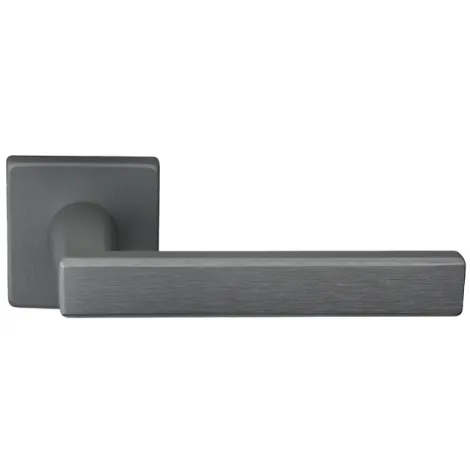 Дверная ручка на квадратном основании Fratelli Cattini \"VIVO\" 8.7-AN матовый антрацит