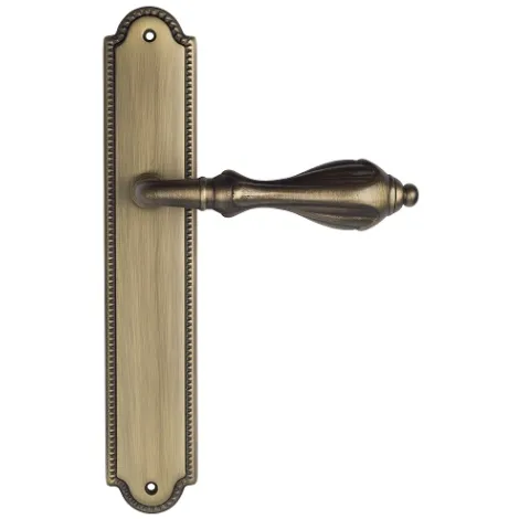 Дверная ручка Venezia \"ANAFESTO\" на планке PL98 матовая бронза