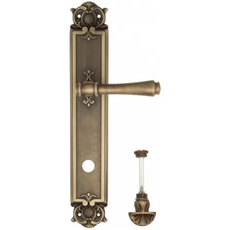 Дверная ручка Venezia \"CALLISTO\" WC-4 на планке PL97 матовая бронза