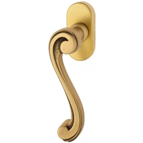 Ручка оконная Venezia \"VIVALDI\" FW французское золото + коричневый