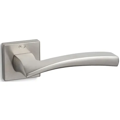 Дверная ручка на квадратном основании CONVEX (Греция) 1145-матовый никель