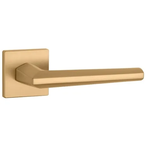 Дверная ручка на квадратном основании APRILE JASMINA Q 7S KG матовое золото