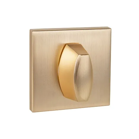 Ручка поворотная на квадратном основании Fuaro BKW8x75.K.RL52 (BKW8x75 RL) SSG сатинированное золото