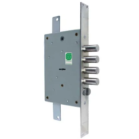 Замок врезной Guardian сувальдный с защёлкой ЗВ 21.12 Т с тягами, 5 кл. (длинный кл. 54 мм) /123:96/