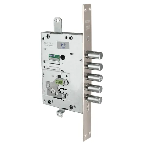 Замок врезной Mottura сувальдный 52.J525M My Key S (левый), ключ 60 мм без накл.