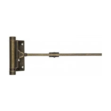 115OA003 Доводчик дверной стальной пружинный до 60кг ALDEGHI (125x300мм) античная бронза