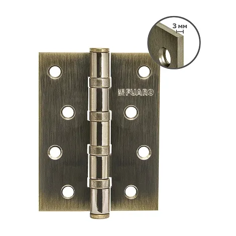 Петля Fuaro универсальная HEAVY IN4400U AB (бронза) 100х75х3 мм