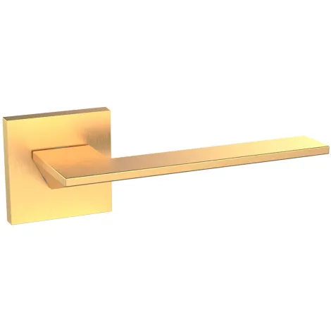 Дверная ручка на квадратном основании Ajax K.JS51.UNITY (UNITY JS) SSG-39 сатинированное золото